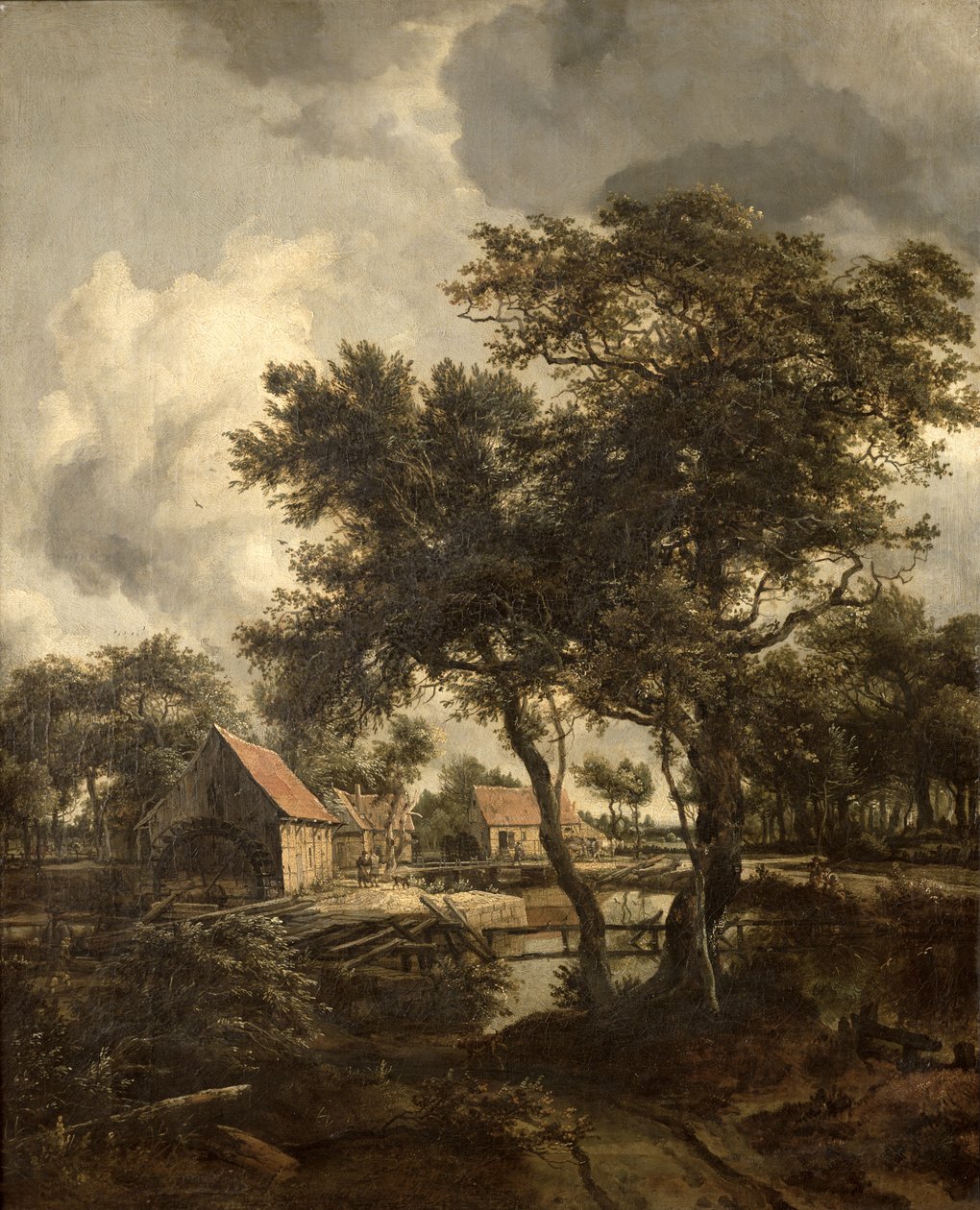 A vízimalom, 1660 körül alkotó: Meindert Hobbema
