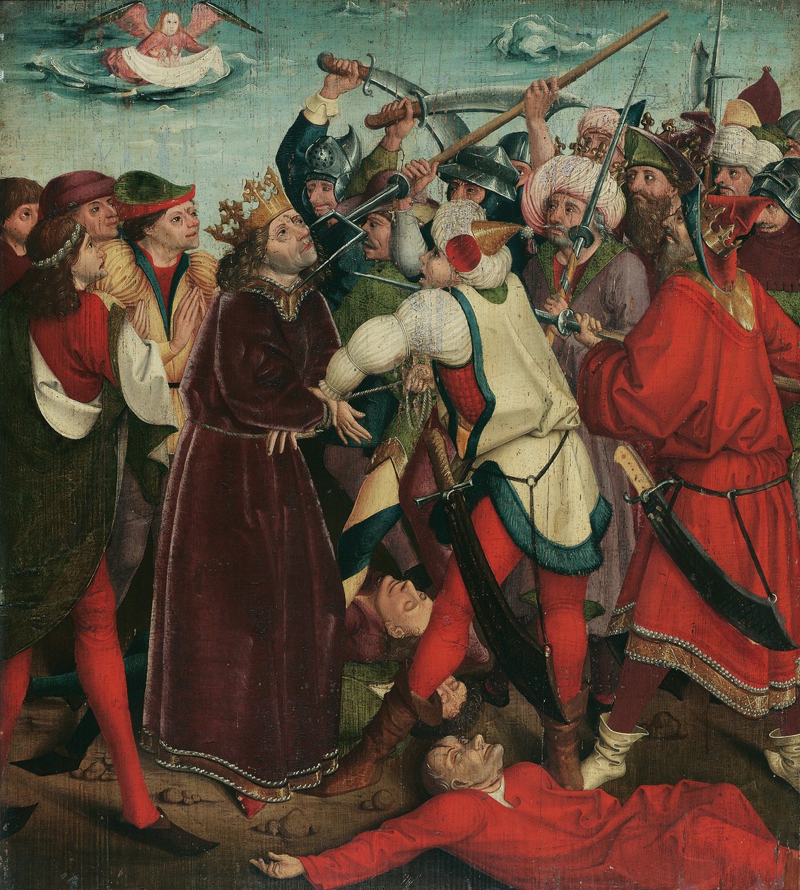 Szent Mártíromság. Oswald a csatában alkotó: Meister der Oswaldlegende