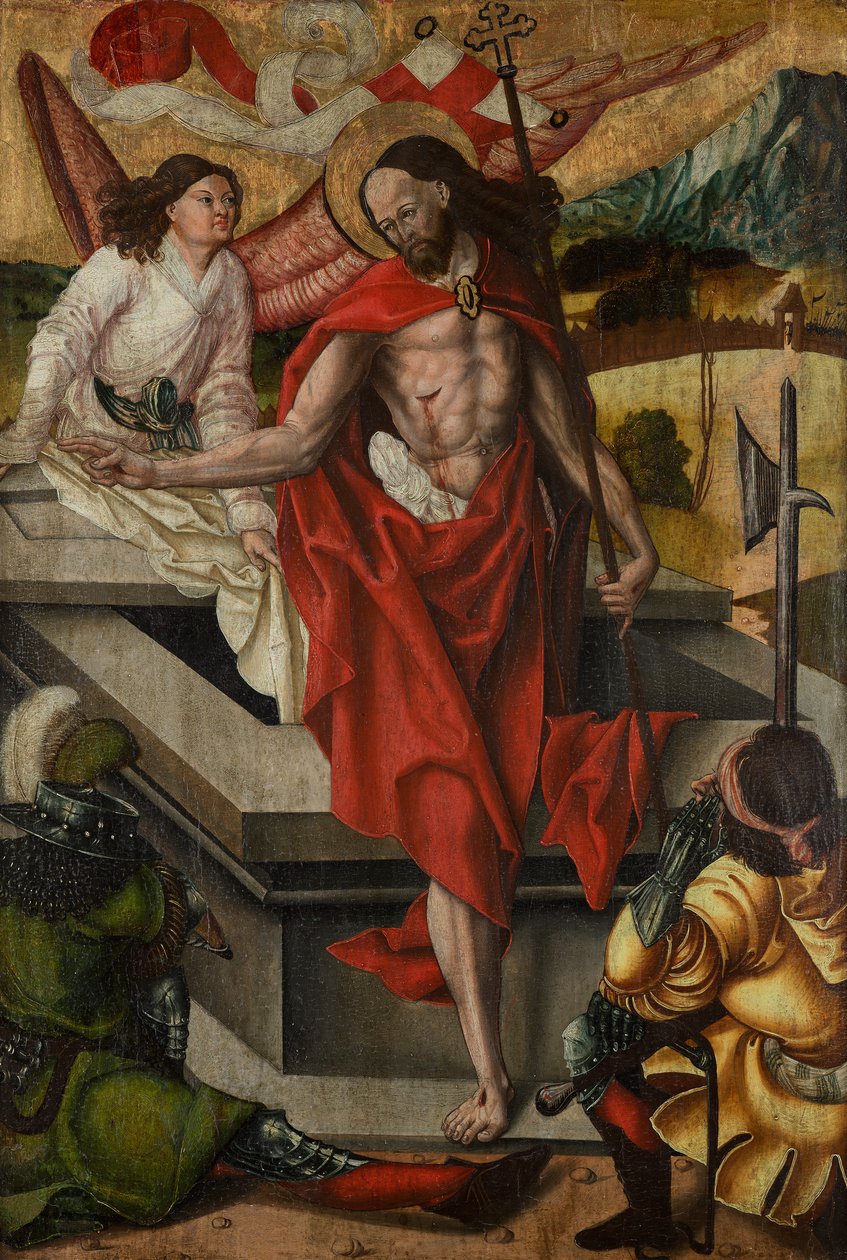 Krisztus feltámadása alkotó: Meister des Christophorus mit dem Teufel