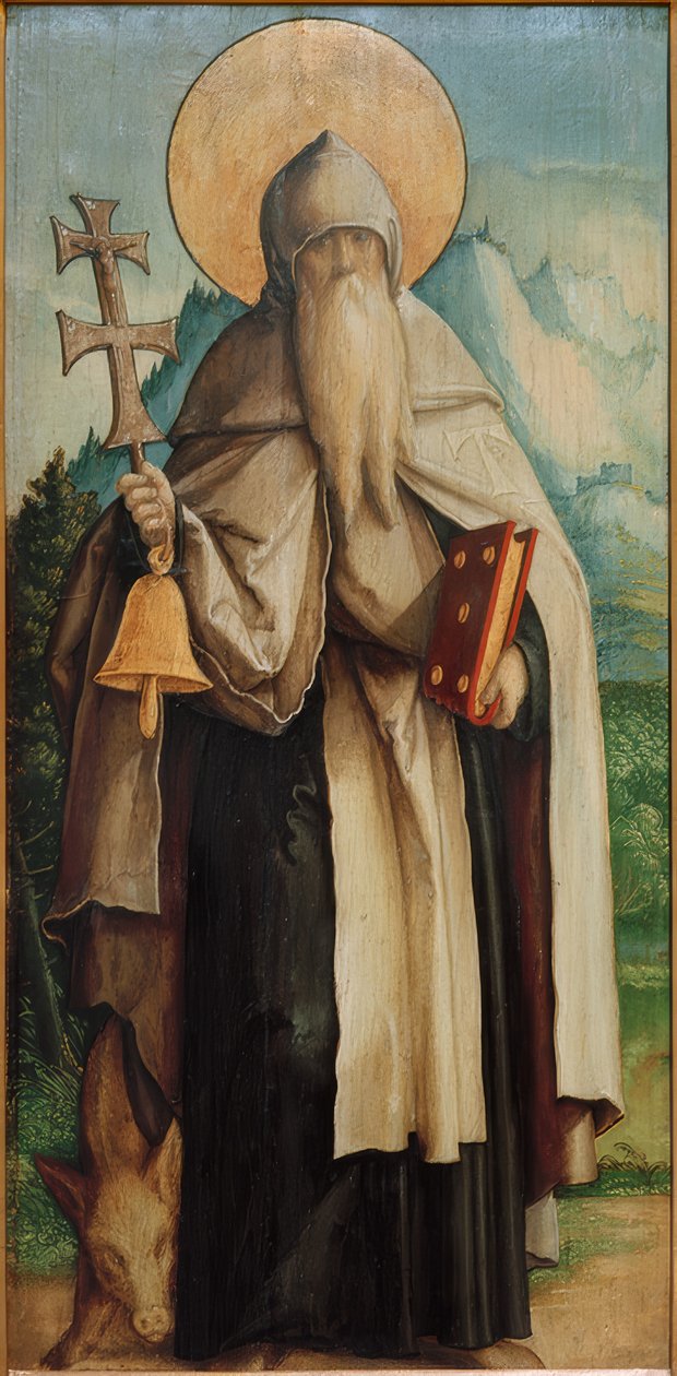 Szent Antal mint remete alkotó: Meister von Messkirch