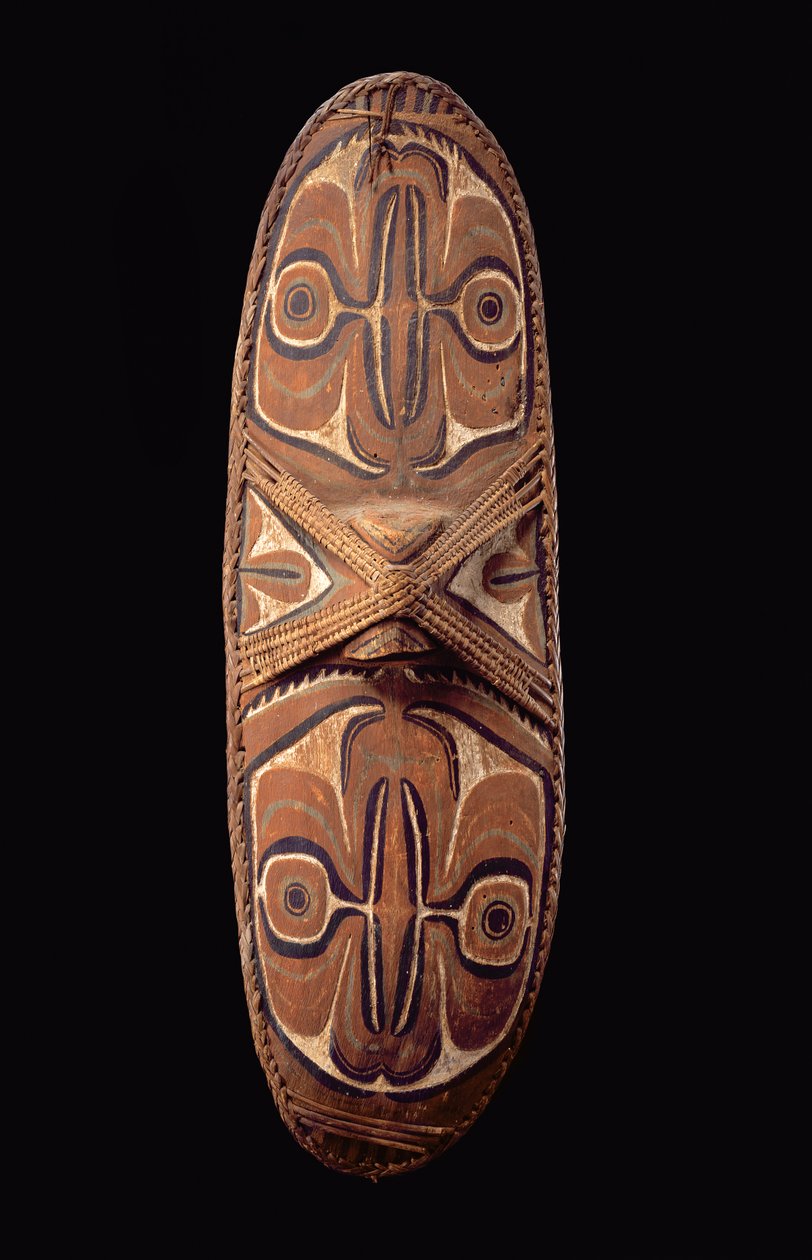 Pajzs (vegyes technika) alkotó: Melanesian