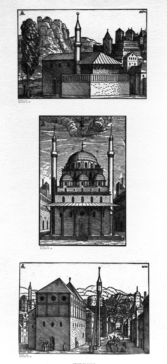 Utcák és mecsetek Konstantinápolyban, 1570 alkotó: Melchior Lorck