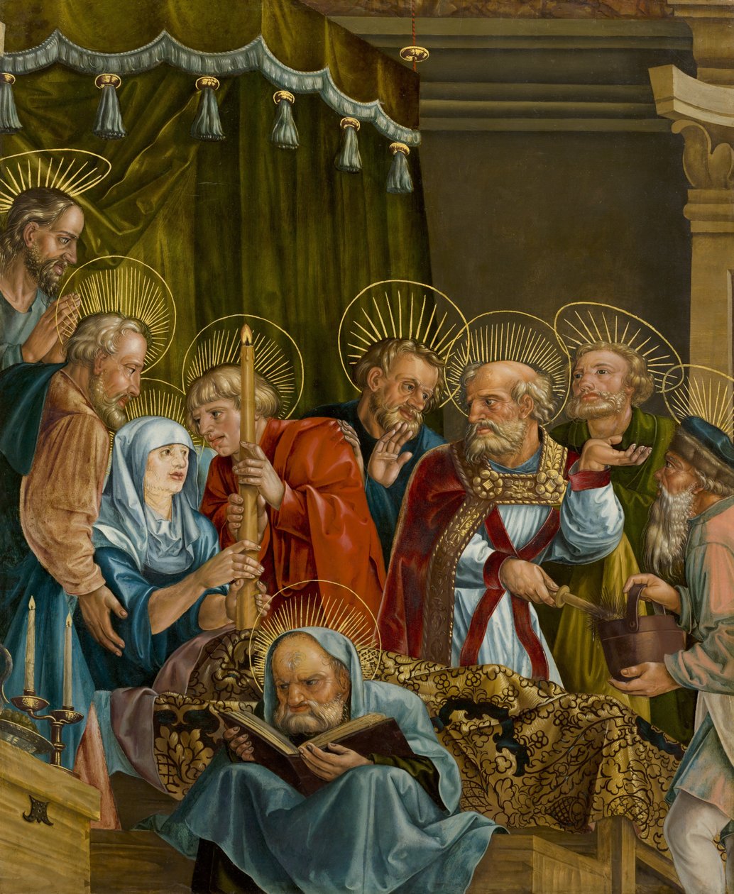 Német: Der Tod der Maria Mária halálos ágya alkotó: Melchior Feselen