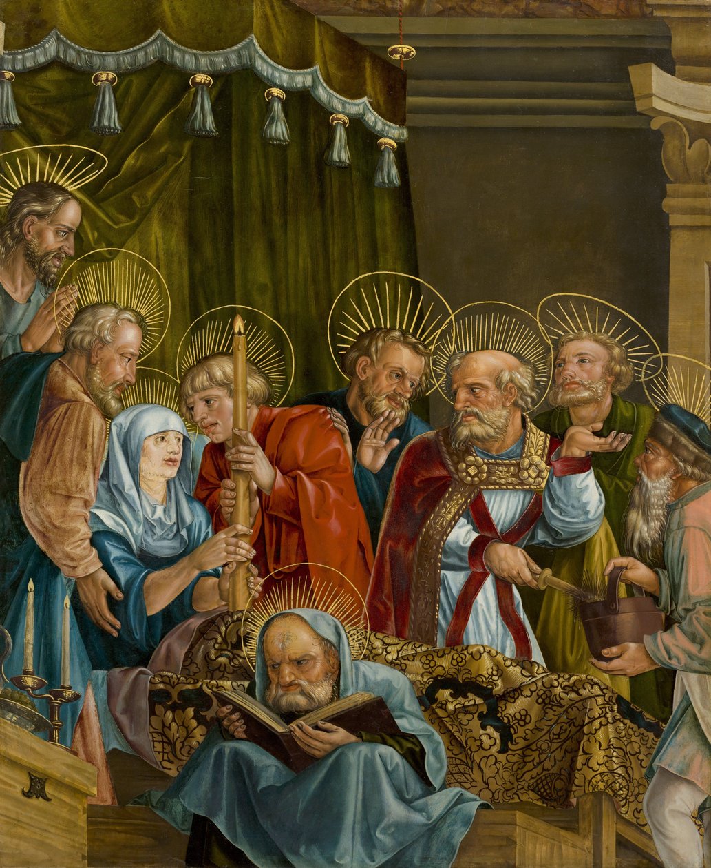 A Szűz halála, Feselen, Melchior (kb. 1495-1538). Olaj, fa alkotó: Melchior Feselen