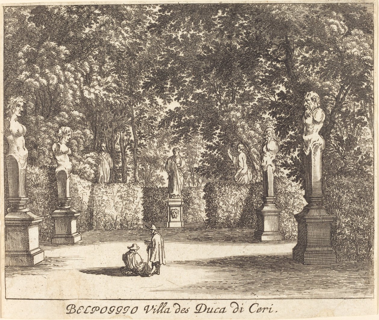 Balpoggio, Ceri herceg villája alkotó: Melchior Küsel after Johann Wilhelm Baur