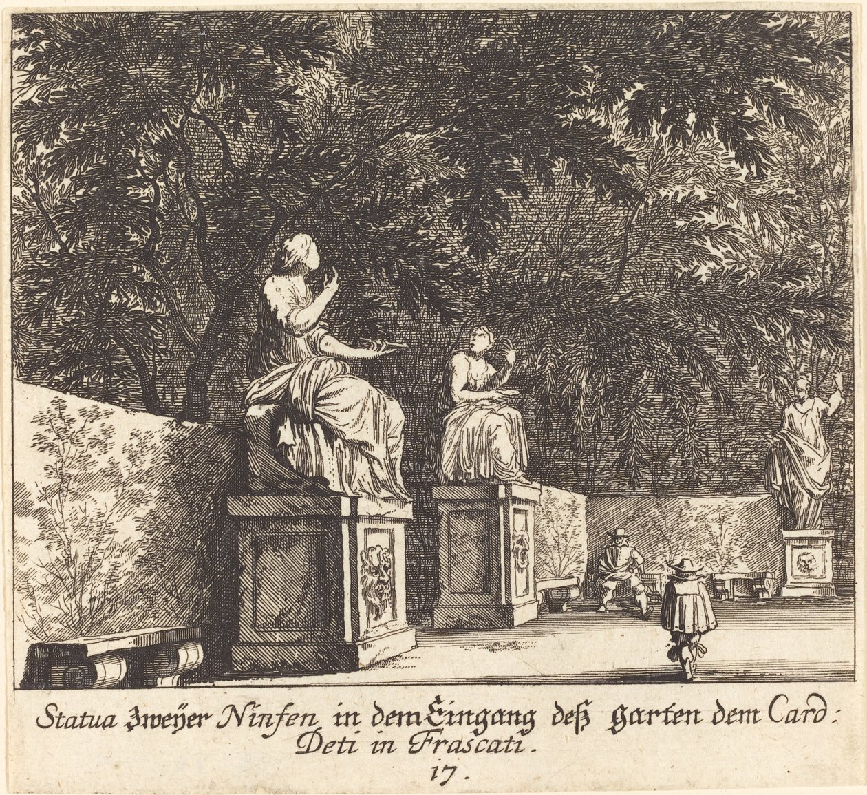 Gardens, Deti bíboros, Frascati alkotó: Melchior Küsel after Johann Wilhelm Baur
