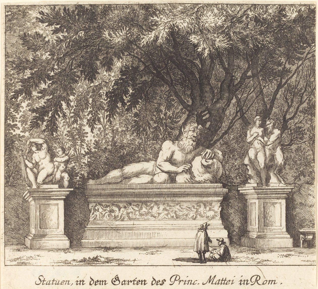 Mattei herceg kertjei, Róma alkotó: Melchior Küsel after Johann Wilhelm Baur