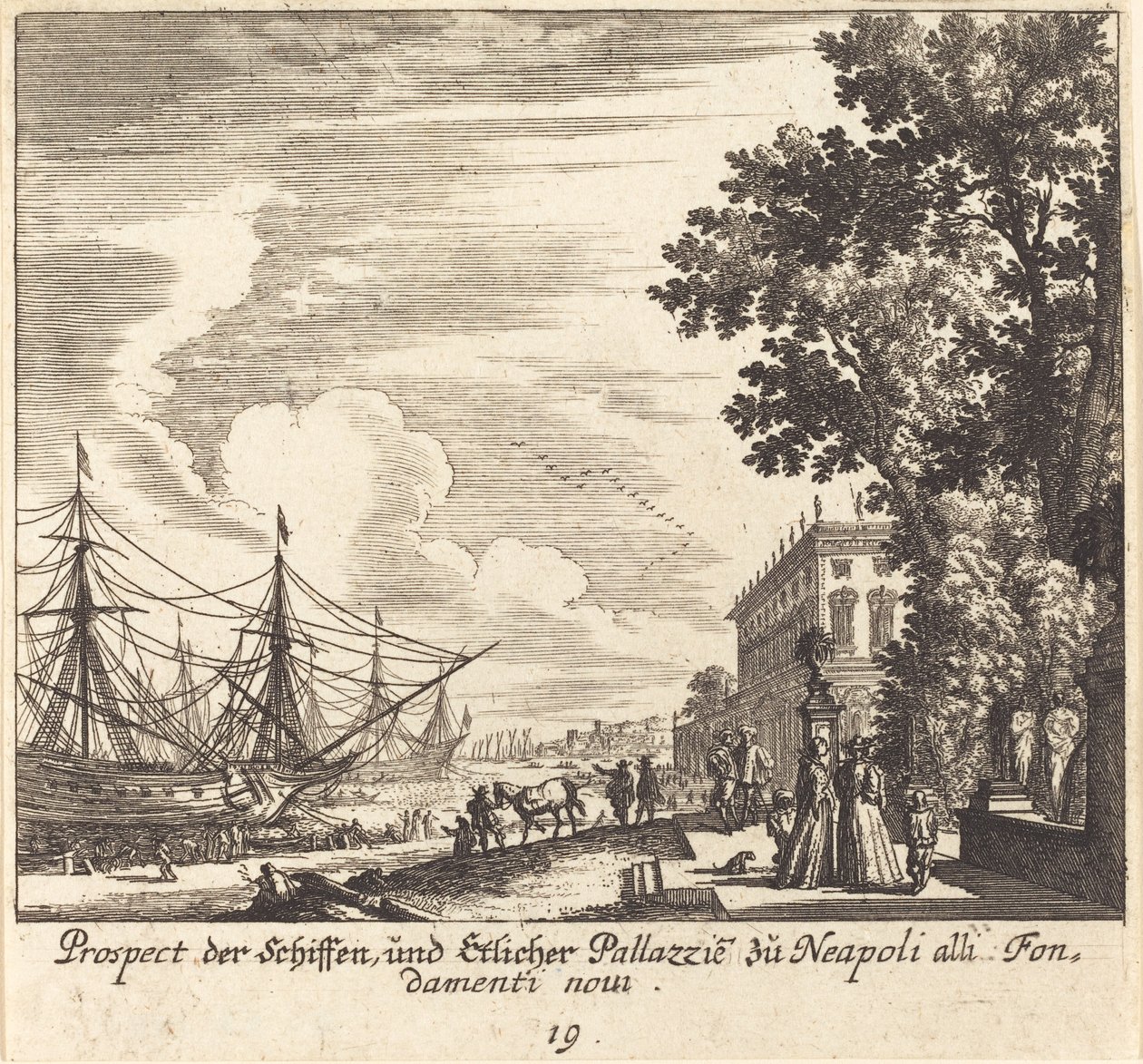 Shipps, Fundamenti Novi, Nápoly alkotó: Melchior Küsel after Johann Wilhelm Baur