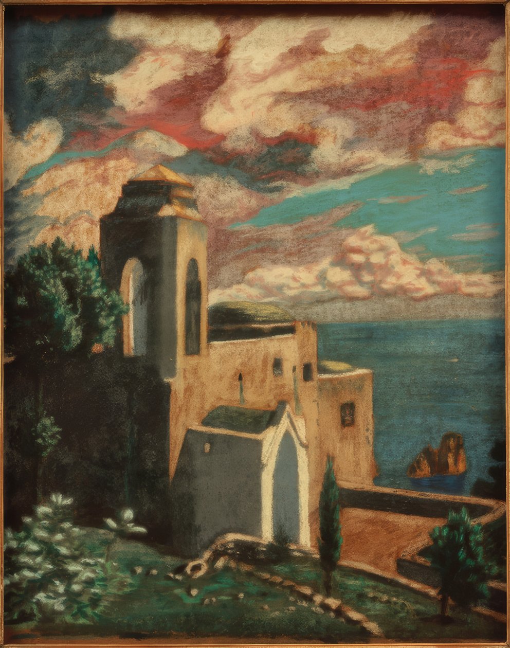 Capri (Ermitázs az Anacaprin) alkotó: Melchior Lechter
