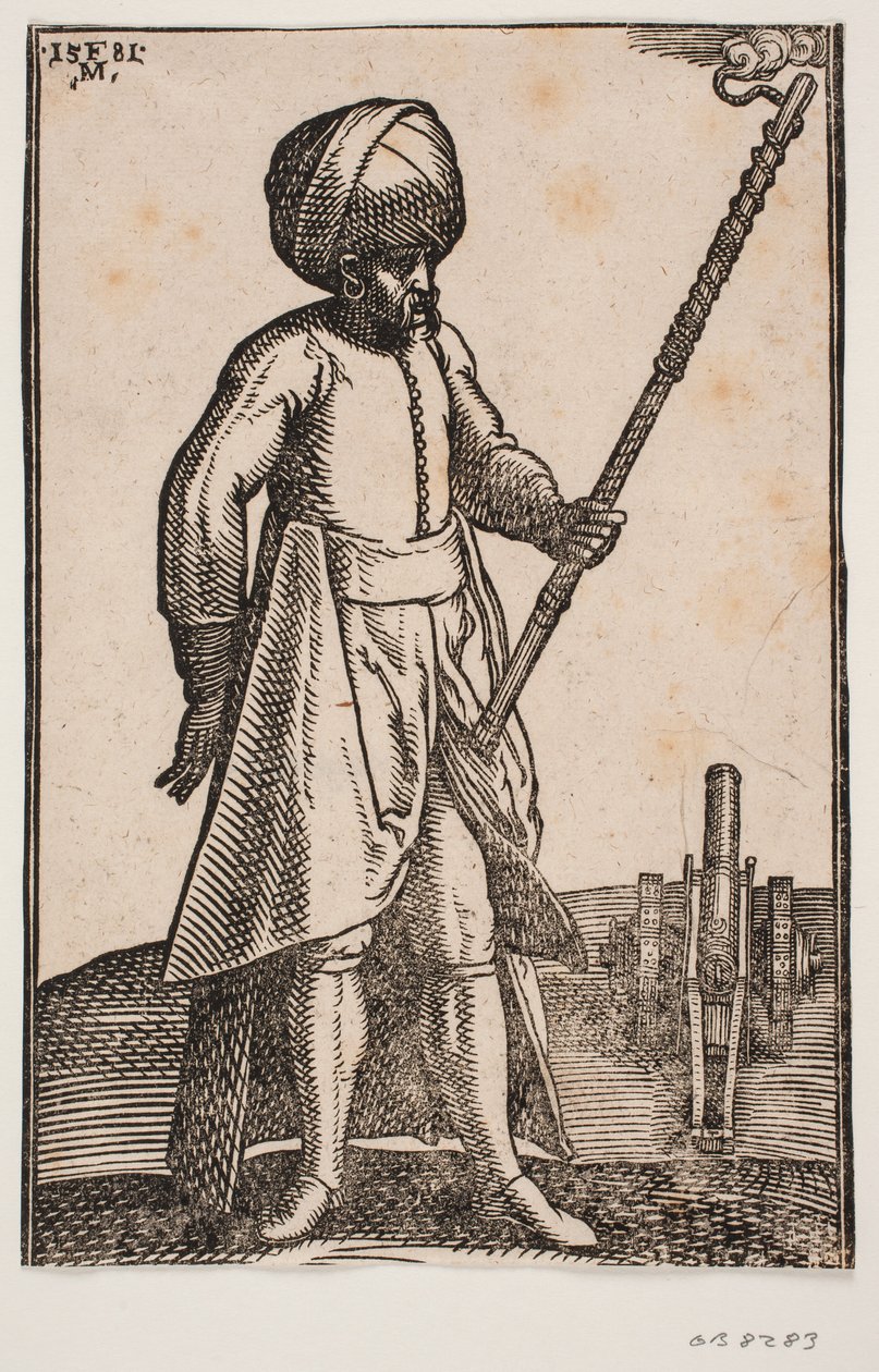 Ágyús az ágyújában, nyílt tájon alkotó: Melchior Lorck