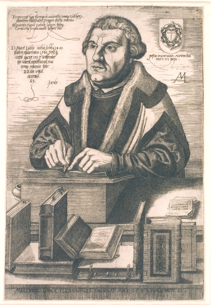 Luther Márton portréja alkotó: Melchior Lorck