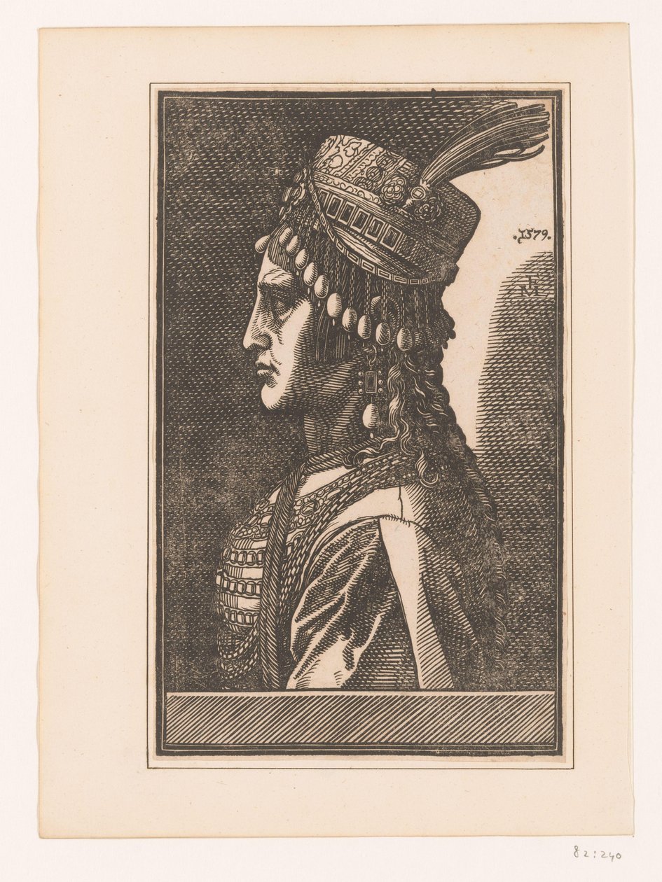 Egy szultán ismeretlen feleségének portréja alkotó: Melchior Lorck