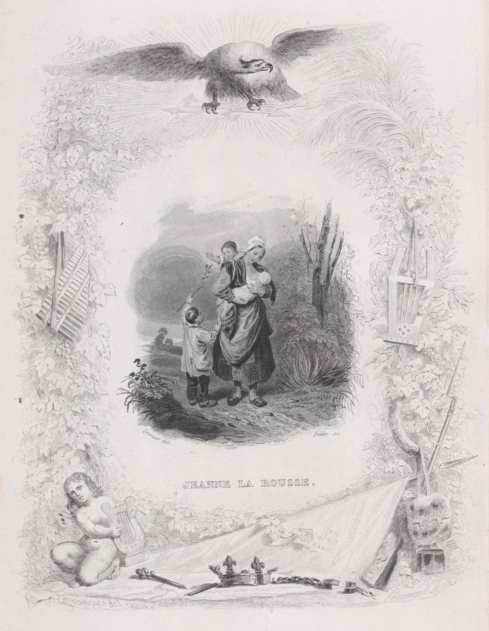 Vöröshajú Jeanne, A Béranger dalaiból, 1829. alkotó: Melchior Peronard