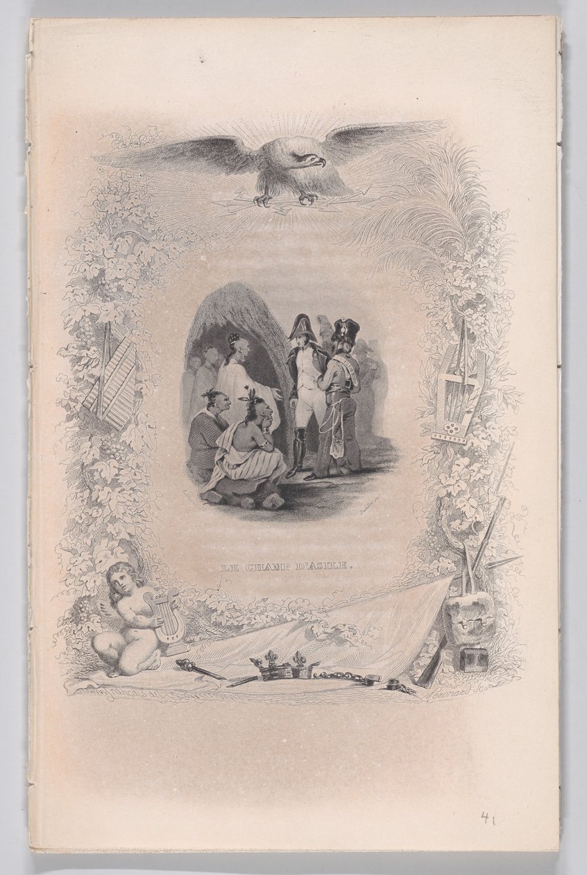 A menedék mezeje a Béranger dalaiból, 1829 alkotó: Melchior Peronard