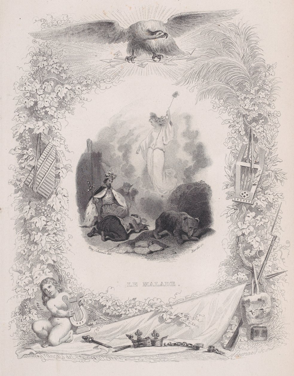 A Betegek, A Béranger dalaiból, 1829 alkotó: Melchior Peronard