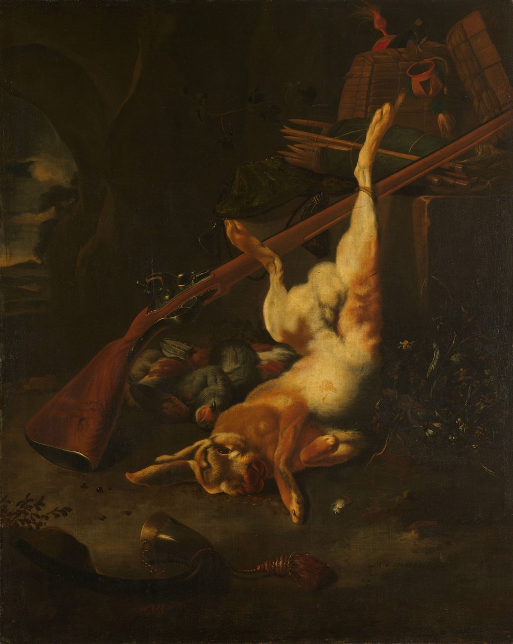 Egy vadász táskája alkotó: Melchior de Hondecoeter