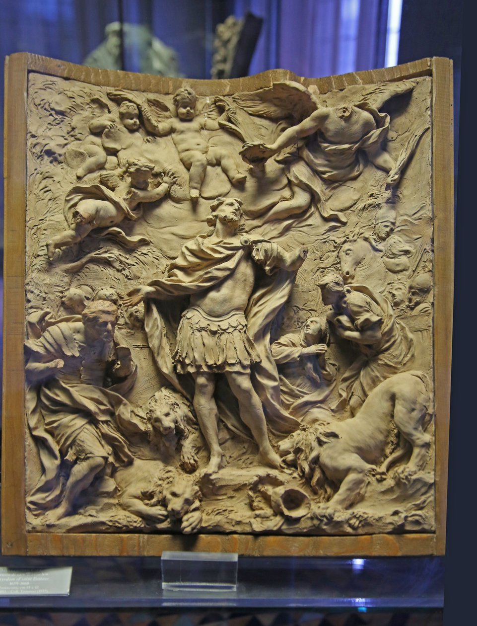Szent Eustace vértanúsága, 1660 (stukkó) alkotó: Melchiorre Cafa