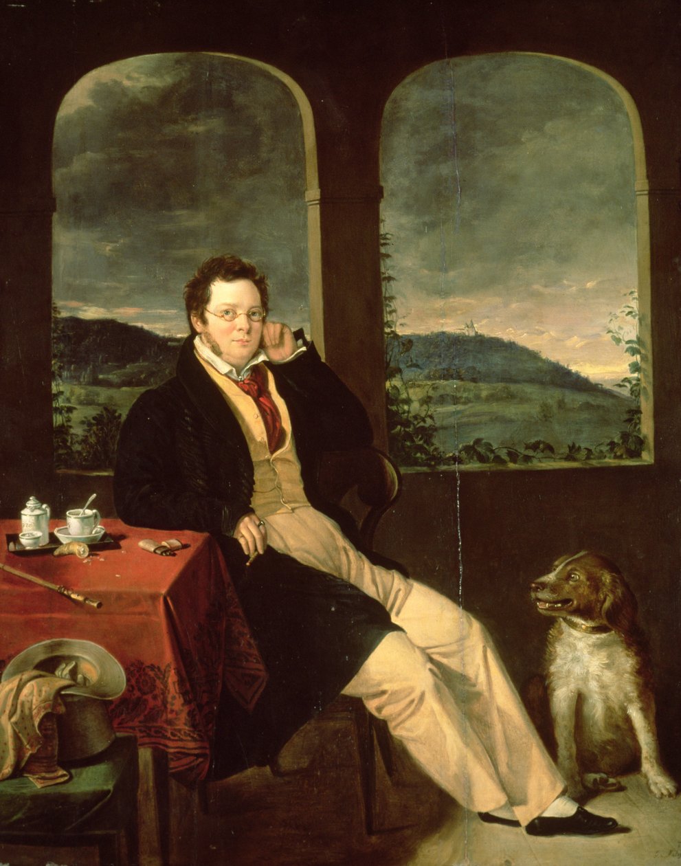 Schubert portréja alkotó: Gabor Melegh