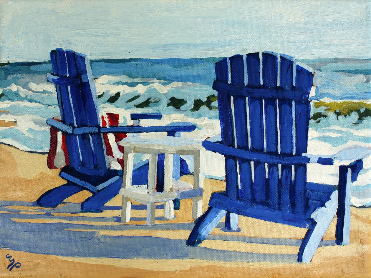 Beach Shadows, 2024 (akril, vászon) alkotó: Melinda Patrick