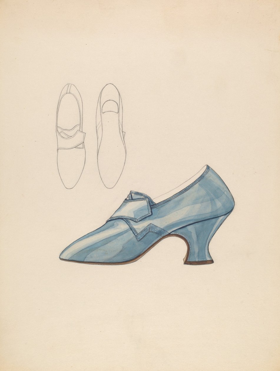 Női cipő, c. 1936. alkotó: Melita Hofmann