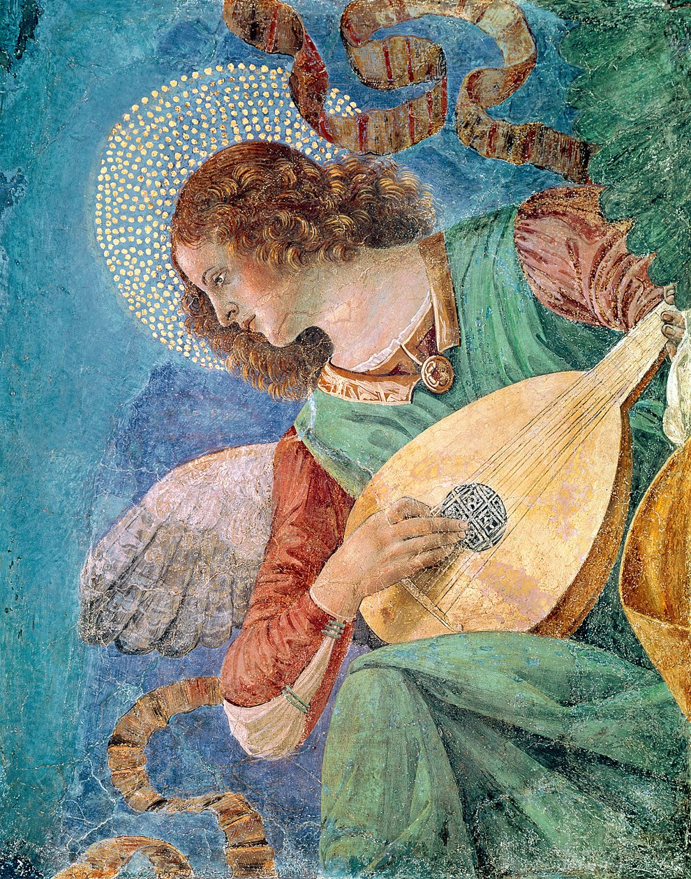 Angyal zenész alkotó: Melozzo da Forli