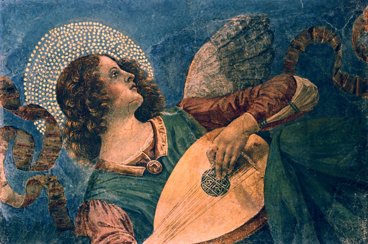 Lanton játszó angyal, 15. század alkotó: Melozzo da Forli