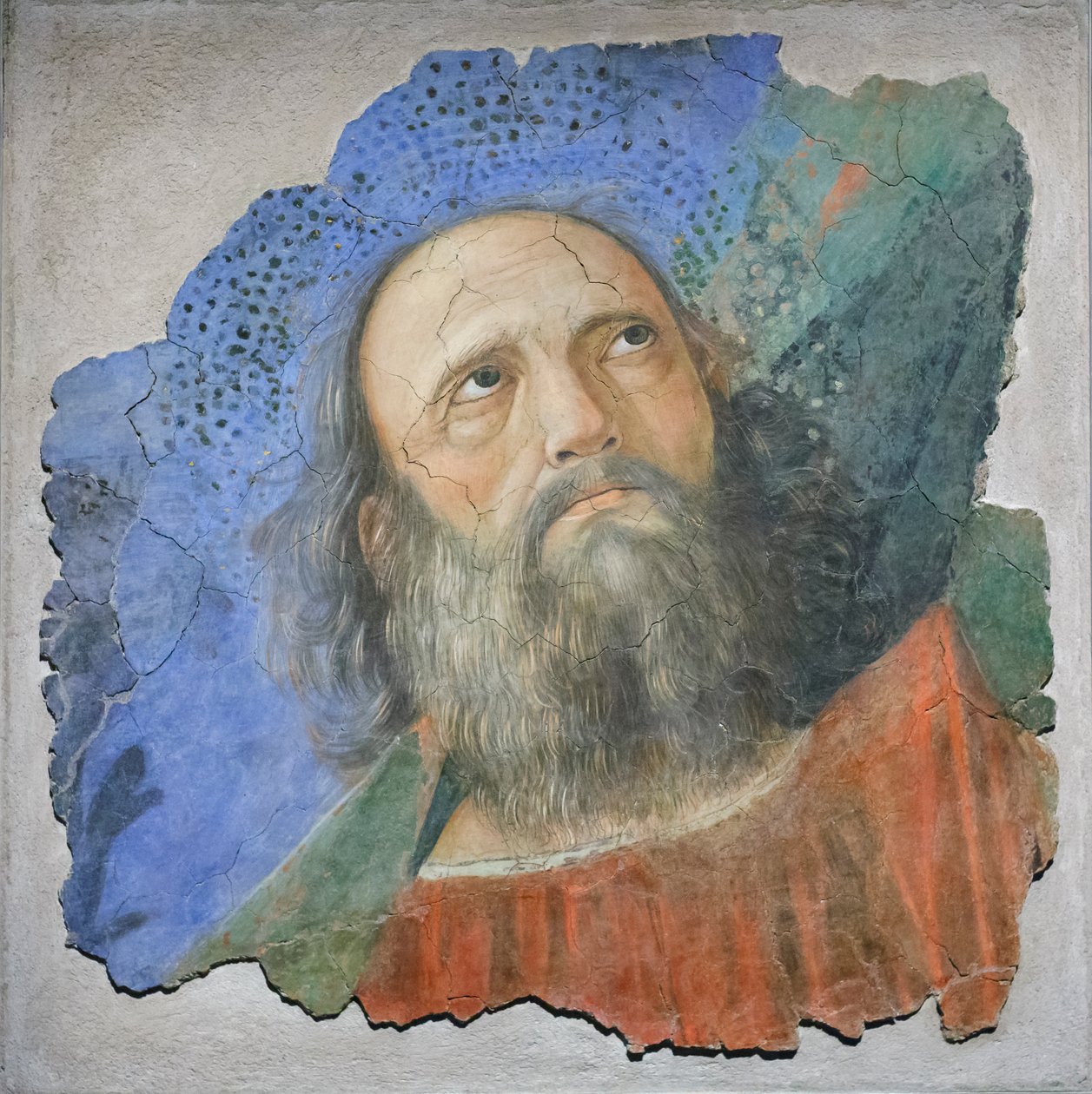 Apostol feje, 1480 körül (freskó) alkotó: Melozzo da Forli