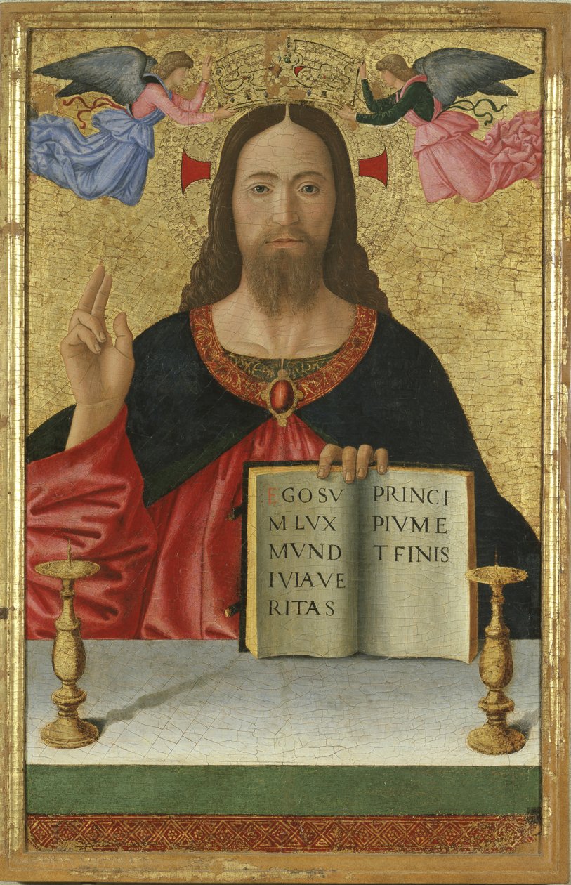 Krisztusi áldás, 1456-69 alkotó: Melozzo da Forli