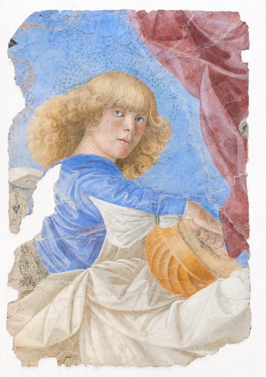 Zenés angyalok, 1480 körül (freskó) alkotó: Melozzo da Forli