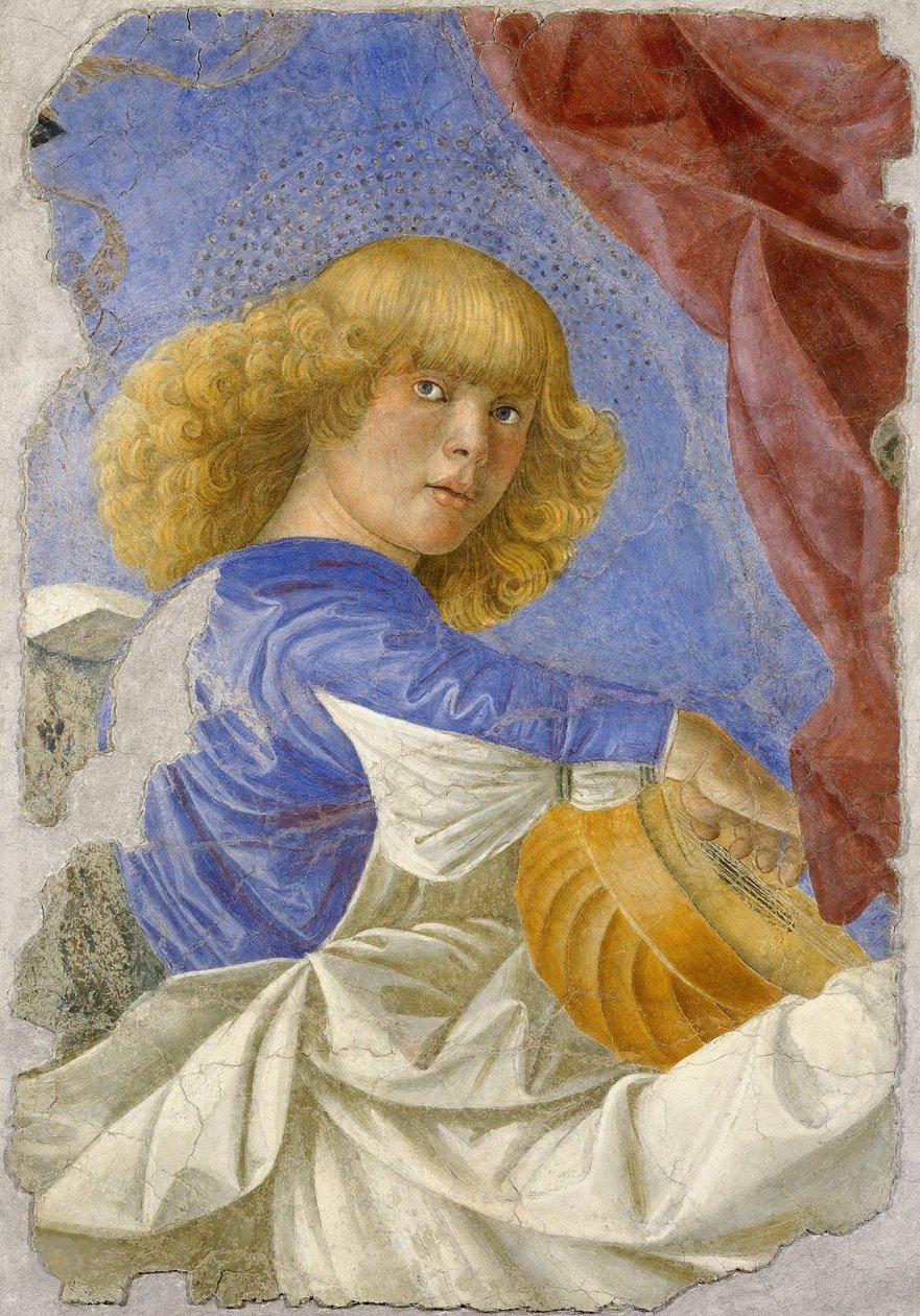 Musician angel by Melozzo da Forli, c.1480 (fresco)   1322464   hu       hungarian Successfully Translated  Original: Seated Jina Rishabha Enshrined, from a Jain Manuscript: Kalpa-Sutra Translat: Seated Jina Rishabha Enshrined, from a Jain Manuscript: Kalp alkotó: Melozzo da Forli