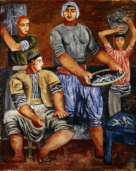 Halászok alkotó: Menachem Shemi