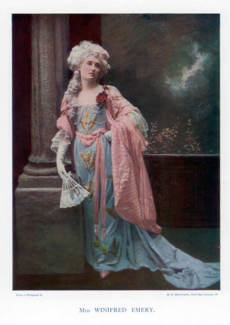 Winifred Emery angol színésznő, 1901. alkotó: Mendelssohn