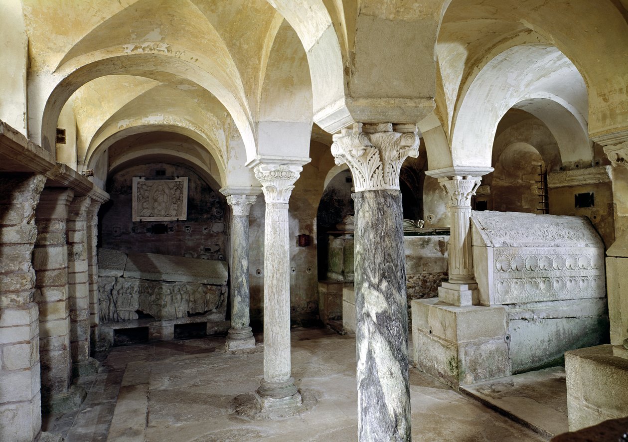 Kilátás a Szent Pál-kriptára, i.sz. 634 körül alkotó: Merovingian