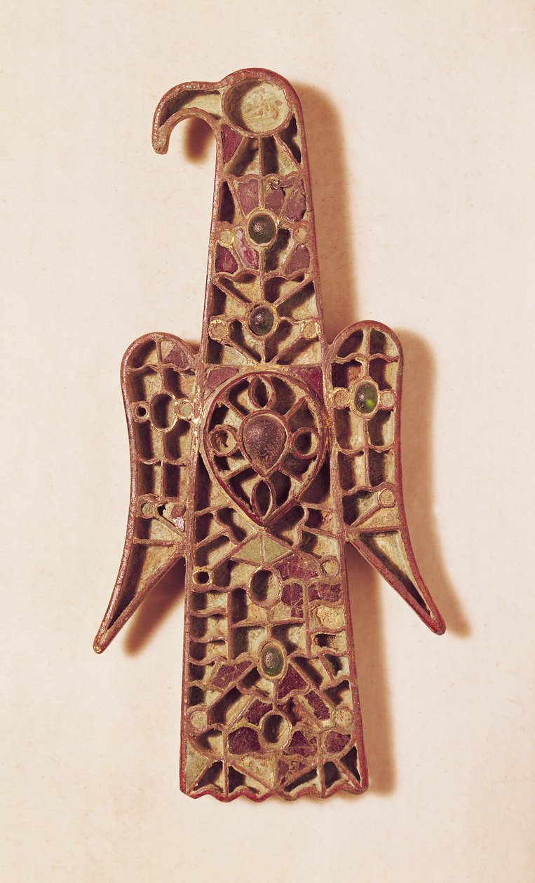 Sas alakú bross (fém és zománcozott) alkotó: Merovingian