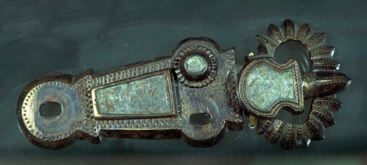 Meroving művészet: övcsat. Párizs, Musee Carnavalet alkotó: Merovingian