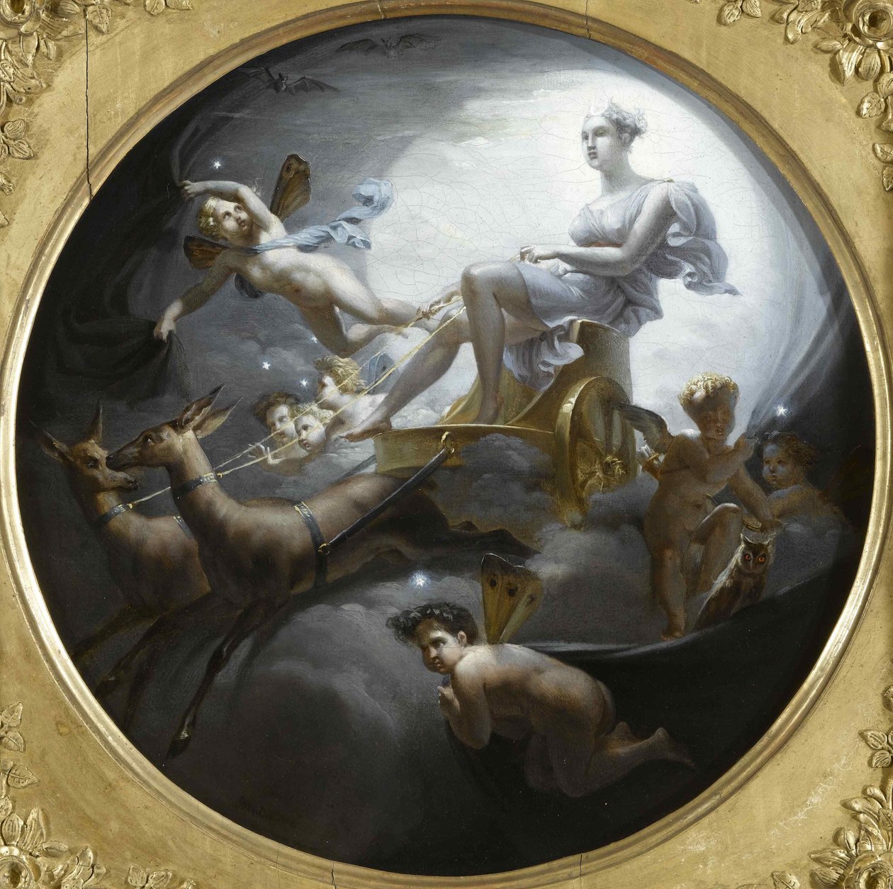 Diana a szekerén, 1821. alkotó: Merry Joseph Blondel