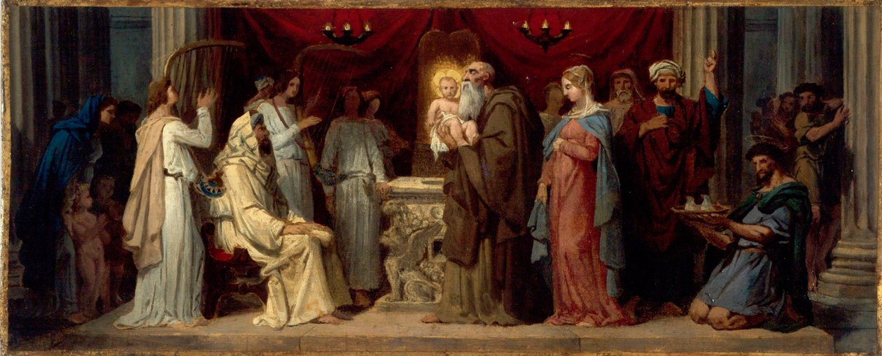 Présentation de Jésus au Temple Krisztus bemutatása a templomban alkotó: Merry Joseph Blondel