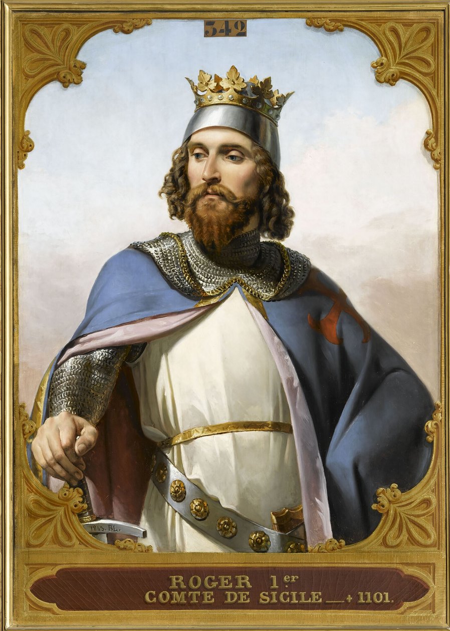 I. Roger szicíliai 1031-1101, 1840-es évek. alkotó: Merry Joseph Blondel