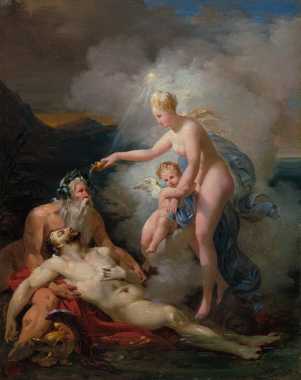 Vénusz gyógyító Aeneas alkotó: Merry Joseph Blondel