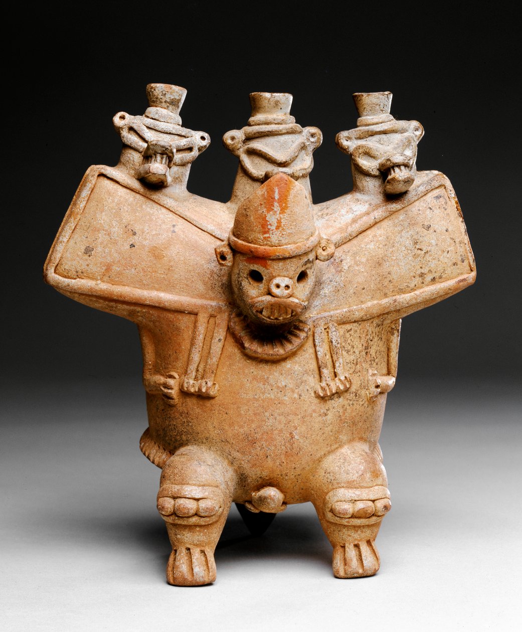 Effigy síp, Guanacaste, 300-500 (kerámia) alkotó: Mesoamerican