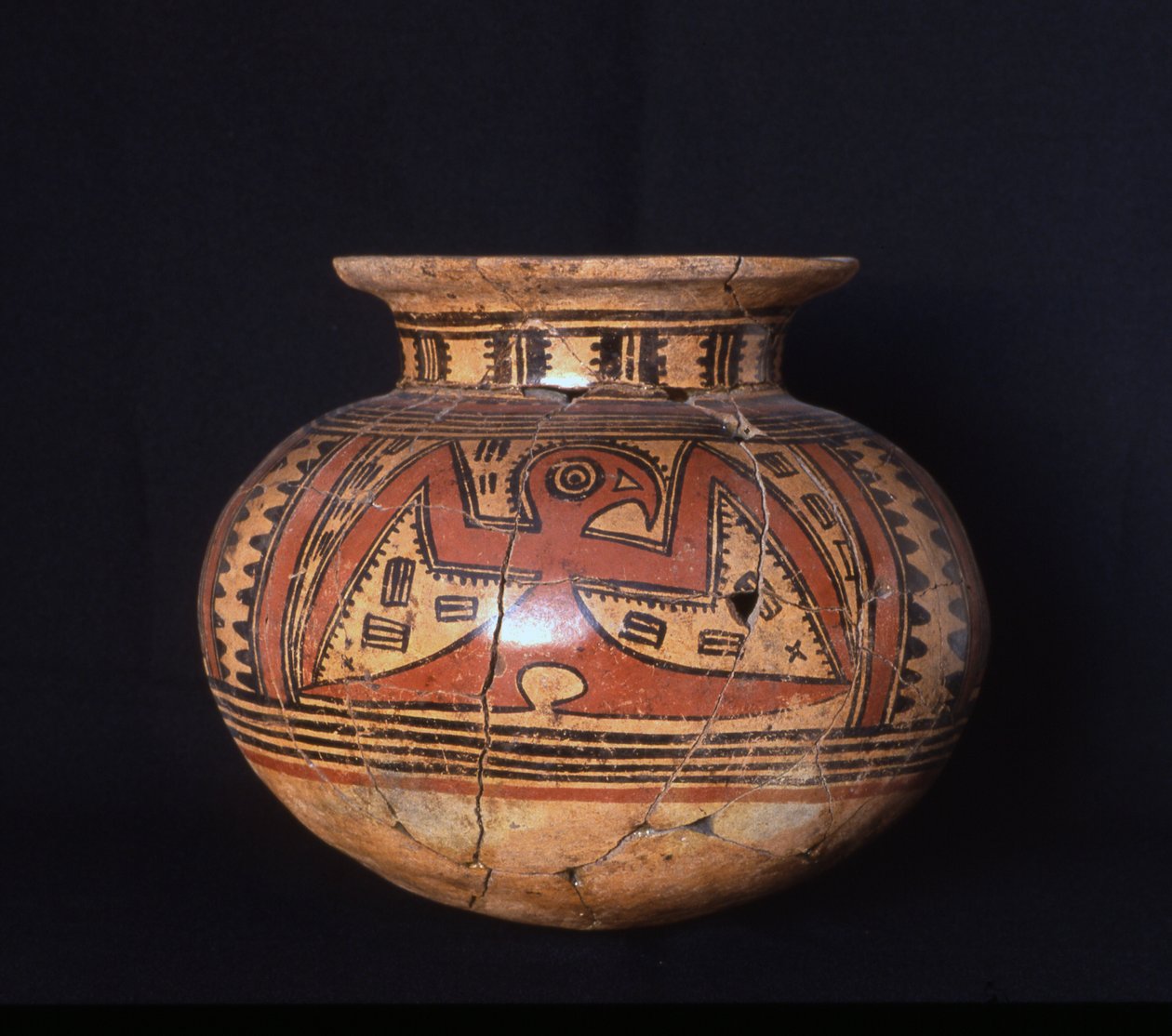 Temetkezési galléros edény, Cubita fázis, Kr. u. 500-600 (kerámia) alkotó: Mesoamerican