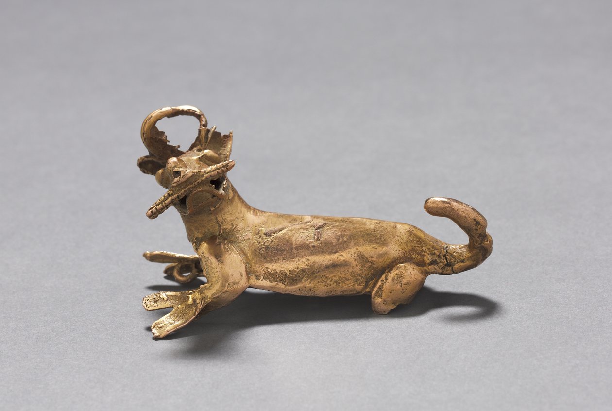 Szarvasevő kukorica medál, c. 1000-1550 (öntött arany) alkotó: Mesoamerican Mesoamerican