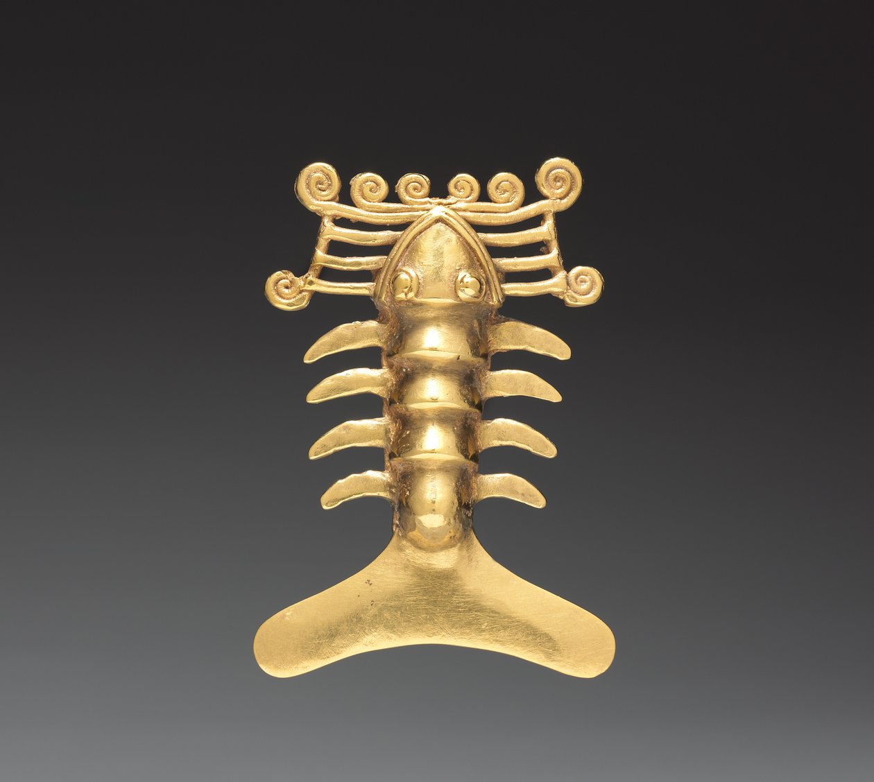 Homár medál, c. 1000-1500 (öntött arany) alkotó: Mesoamerican Mesoamerican