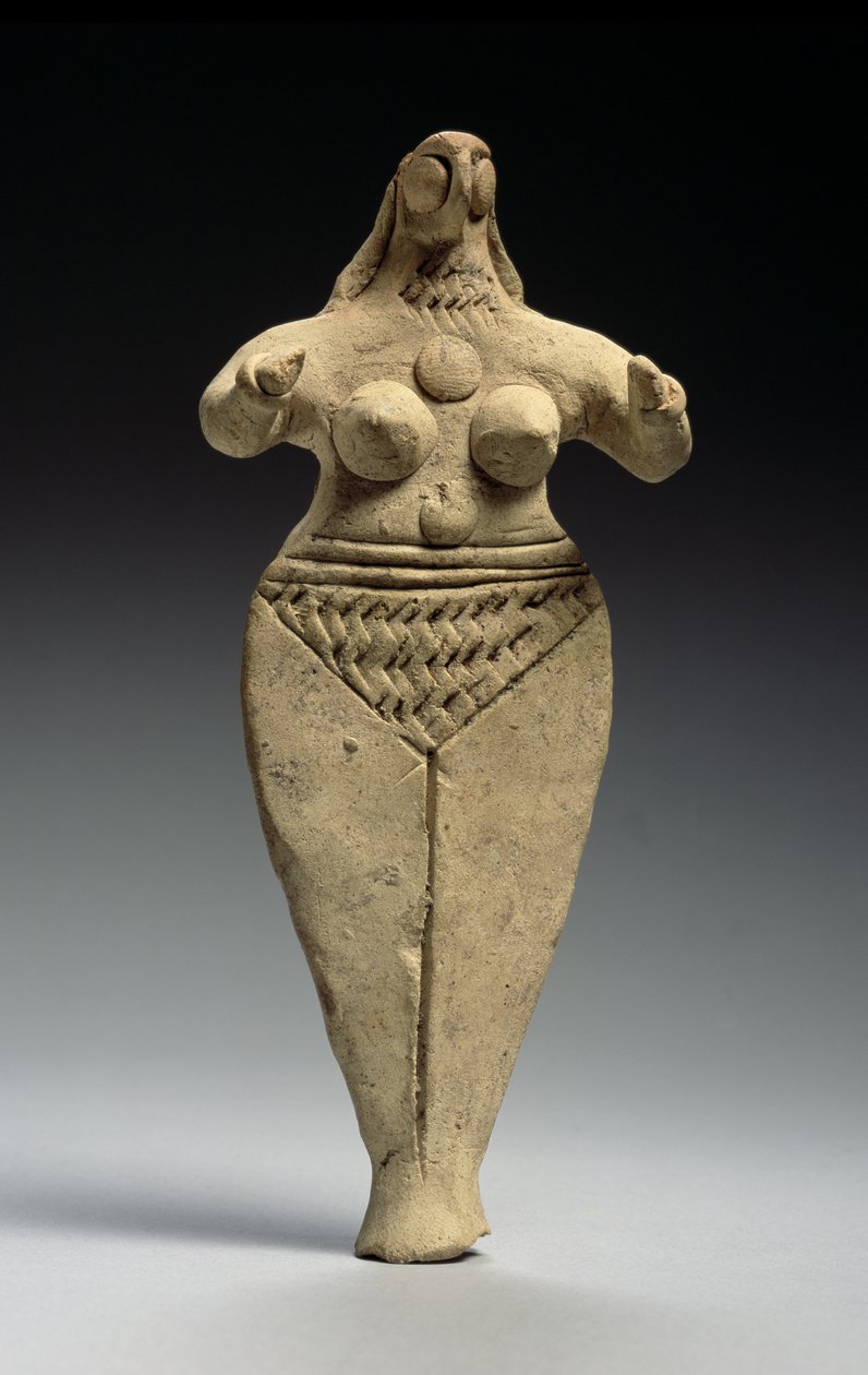 Női alak, akkád, Ur 3. dinasztia, Kr.e. 2334-2004 körül (terrakotta) alkotó: Mesopotamian