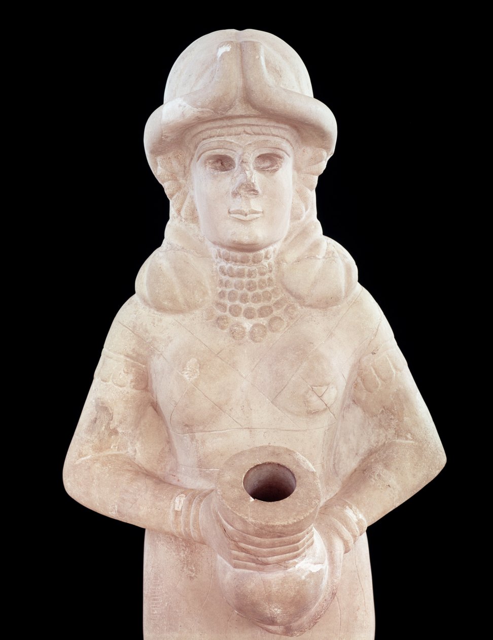 Termékenységi istennő, Mari, Közép-Eufrátesz (részlet) alkotó: Mesopotamian