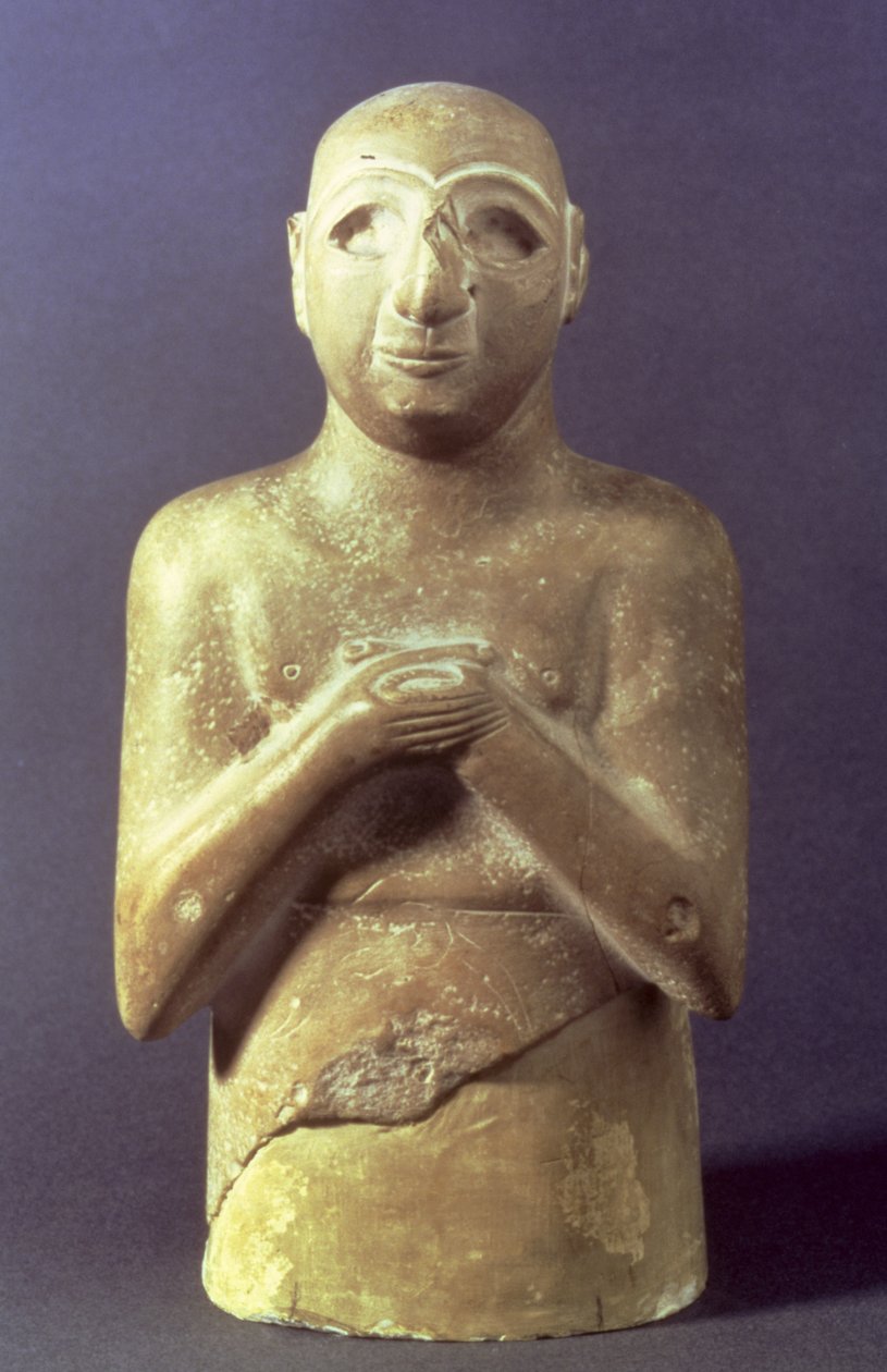Utu isten szobra, mezopotámiai, Kr.e. 2400 körül (mészkő) alkotó: Mesopotamian