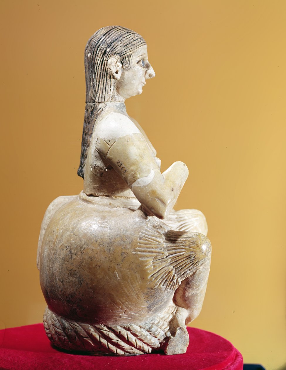 Az énekesnő, Ur-Nina (profilkép), Kr.e. 2800-2300 körül (alabástrom) alkotó: Mesopotamian
