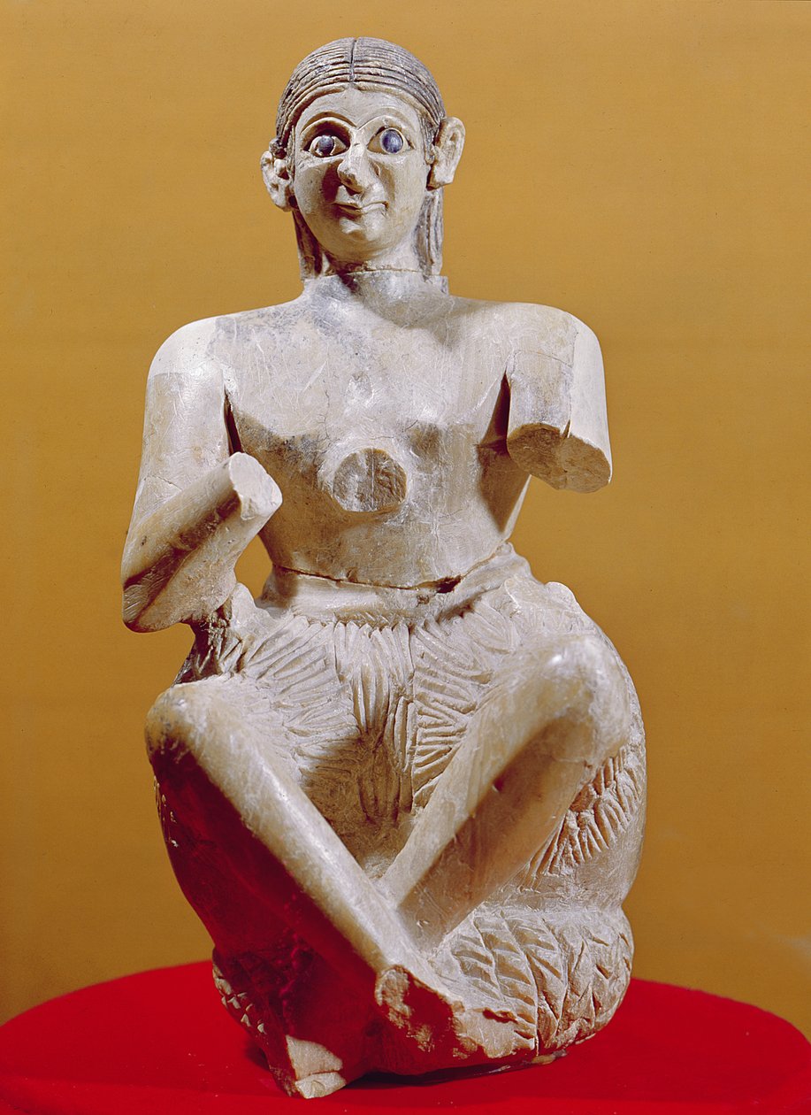 Az énekes, Ur-Nina, ie 2800-2300 (alabástrom) alkotó: Mesopotamian