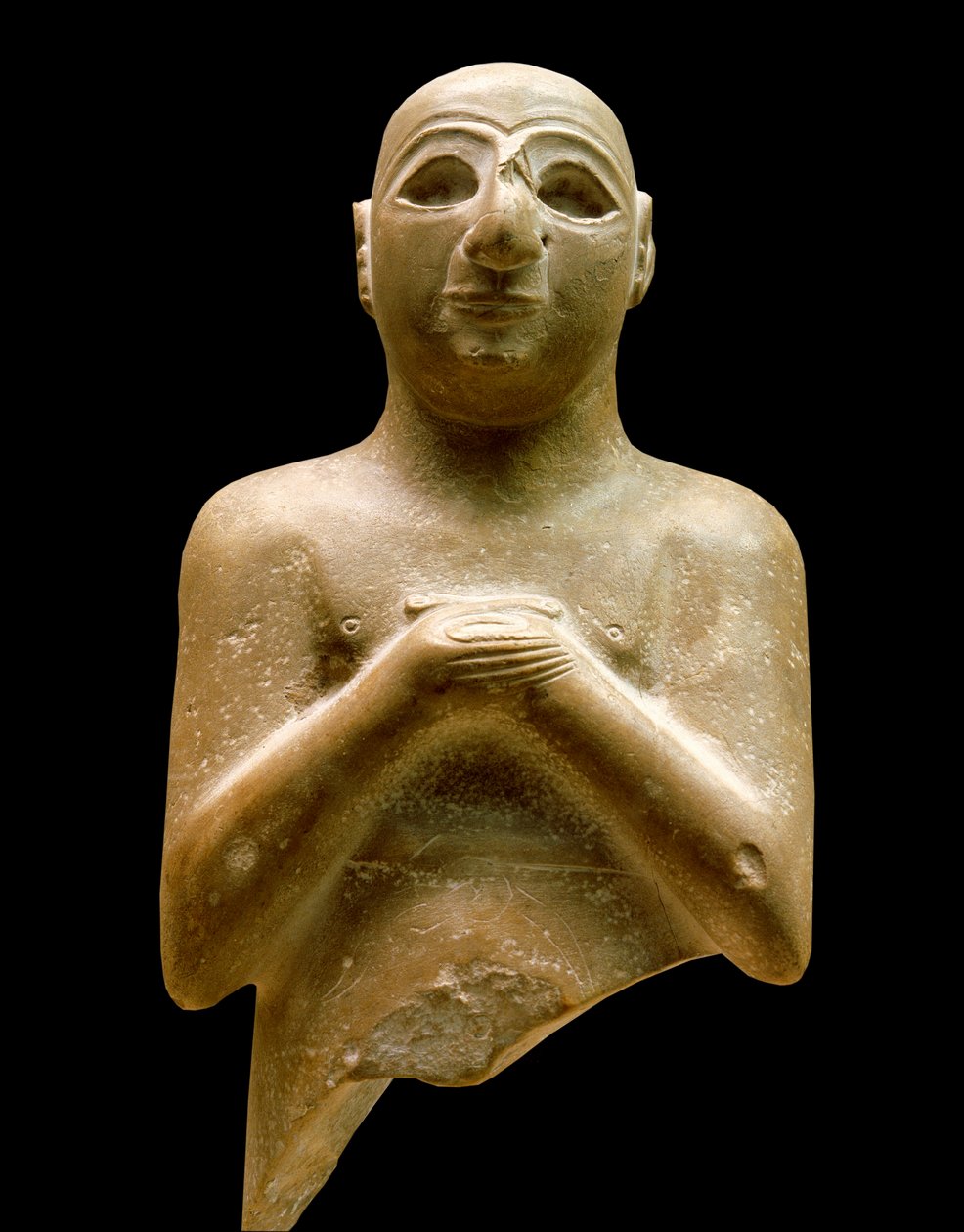 Mezopotámia művészete: lugal dalu (orant) szobra. alkotó: Mesopotamian Mesopotamian