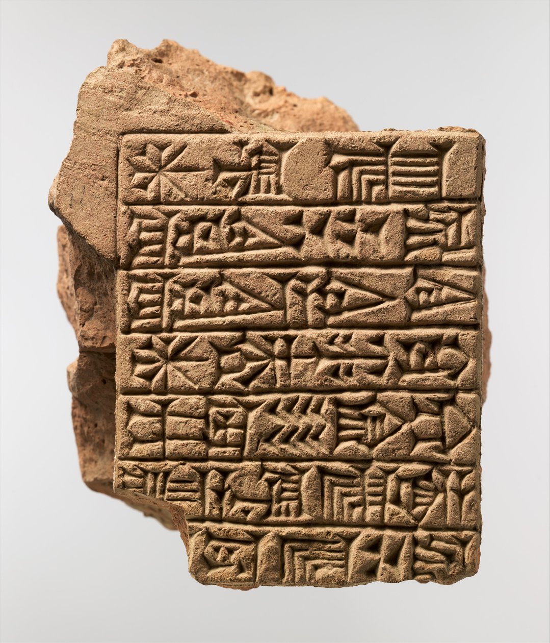 Kaszita feliratos tégla Adad-shuma-usur sumér dedikációs felirattal, Kr.e. 1216–1187 körül (kerámia) alkotó: Mesopotamian Mesopotamian
